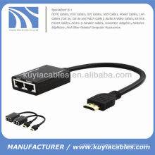 HDMI-удлинитель с кабелем Cat 5e 6 RJ45 Full HD 1080p до 30M 3D 100FT HDTV DTV